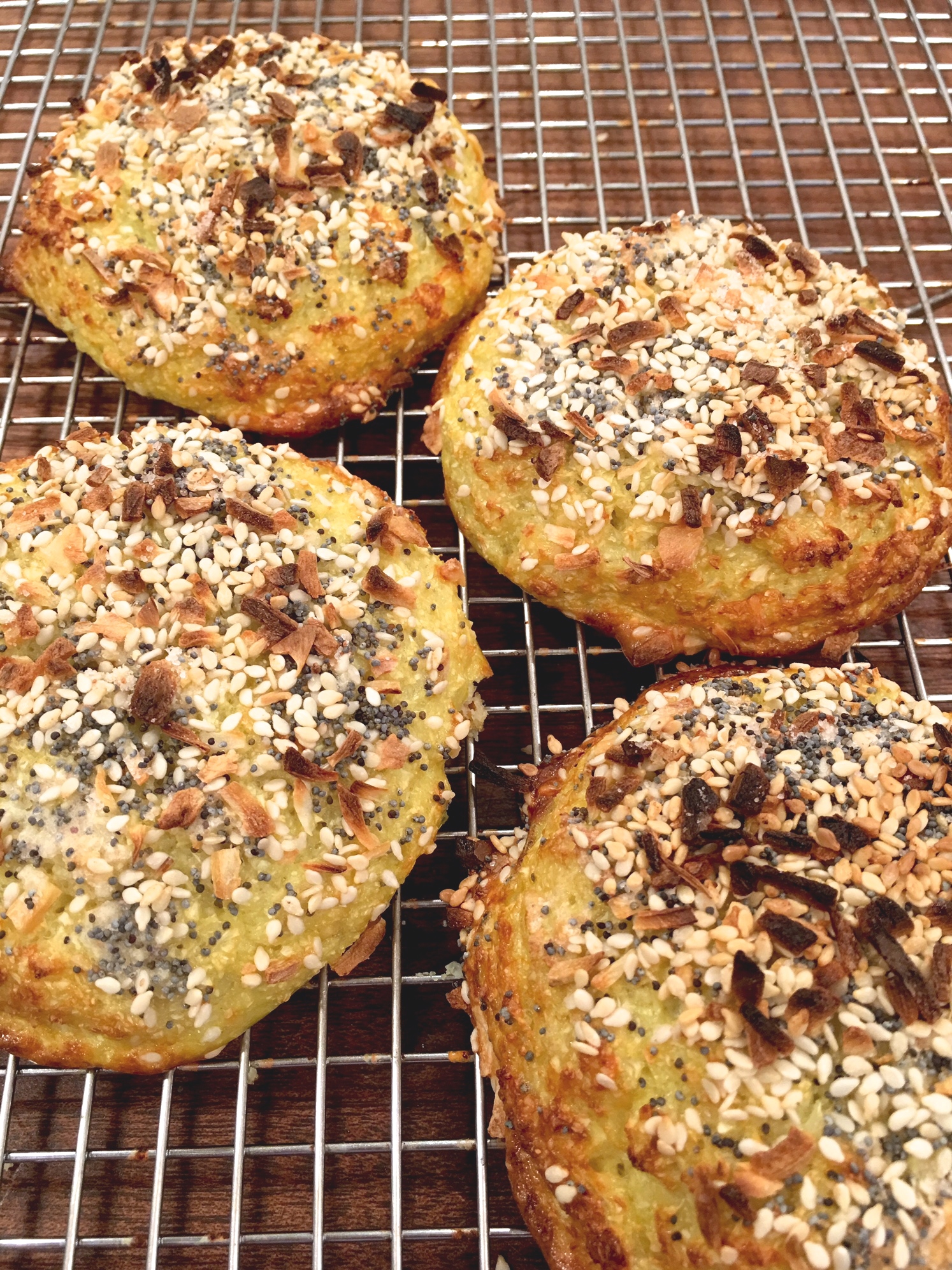 LOW-CARB ‘EVERYTHING BAGEL’ ROLL (makes 4) - Amy G. Peck